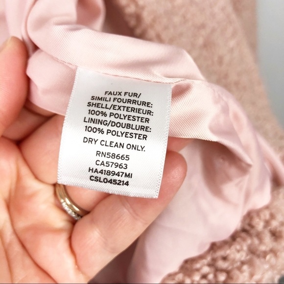 Halogen Pink Teddy Coat Size XL - Picture 6 of 8